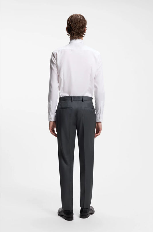 REGULAR-FIT TROUSERS IN VIRGIN-WOOL SERGE