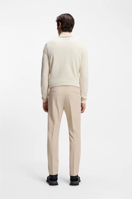REGULAR-FIT TROUSERS IN WATER-REPELLENT STRETCH FABRIC