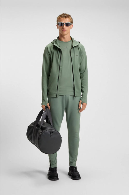 ZIP-UP HOODIE WITH REFLECTIVE BRANDING