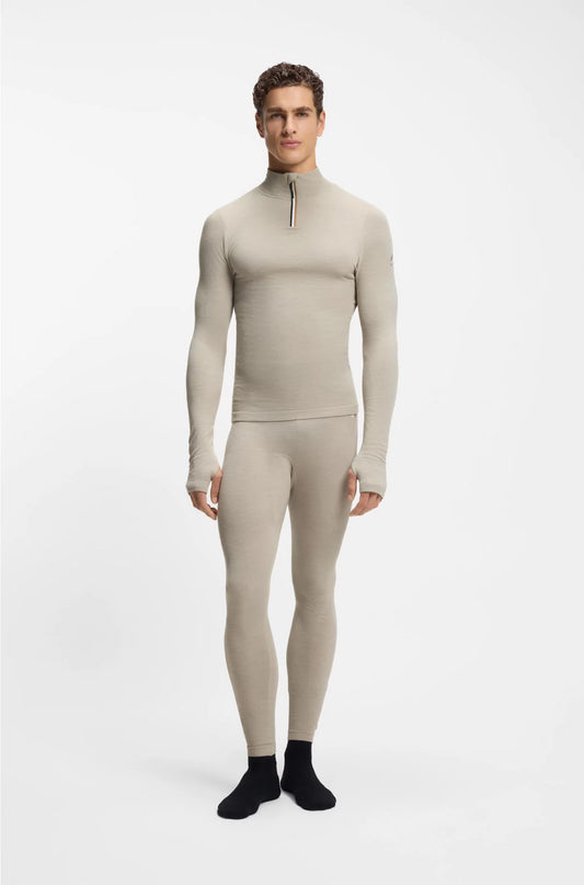 SKI BASE LAYER TROUSERS IN WOOL-BLEND JERSEY