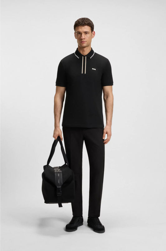 SLIM-FIT POLO SHIRT IN QUICK-DRY STRETCH COTTON