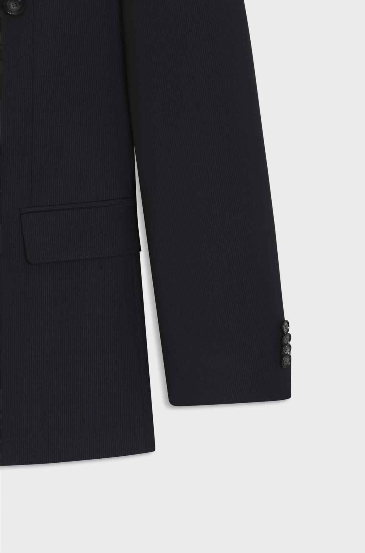 TWO-PIECE SLIM-FIT SUIT IN PINSTRIPE VIRGIN WOOL