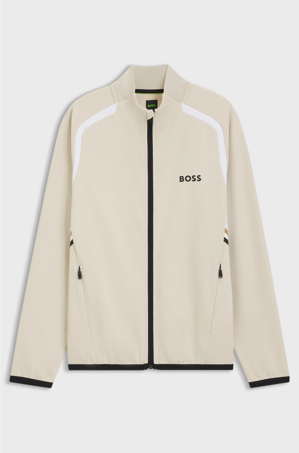ZIP-UP SWEATSHIRT IN TEMPERATURE-REGULATING STRETCH GABARDINE