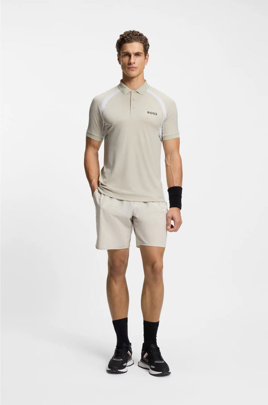 QUICK-DRY SLIM-FIT POLO SHIRT IN STRETCH FABRIC
