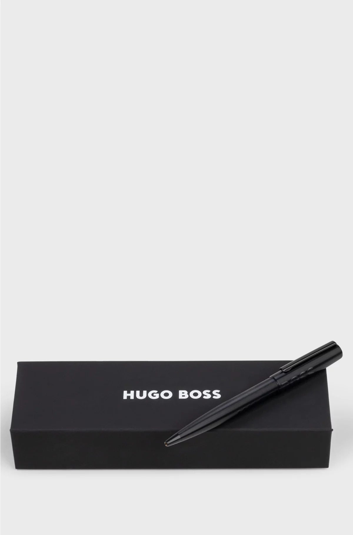 BLACK BALLPOINT PEN WITH TONAL LOGO