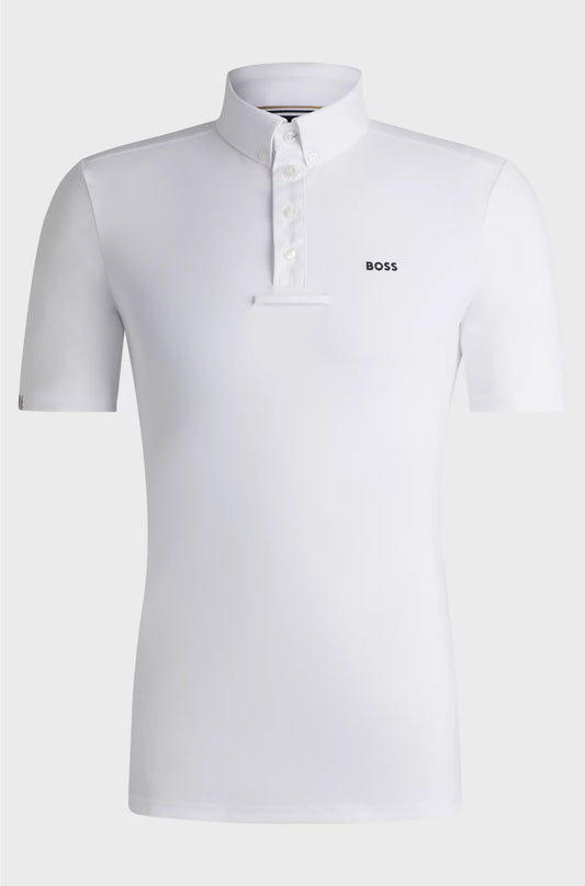 EQUESTRIAN SHOW SHIRT IN STRETCH PIQUE