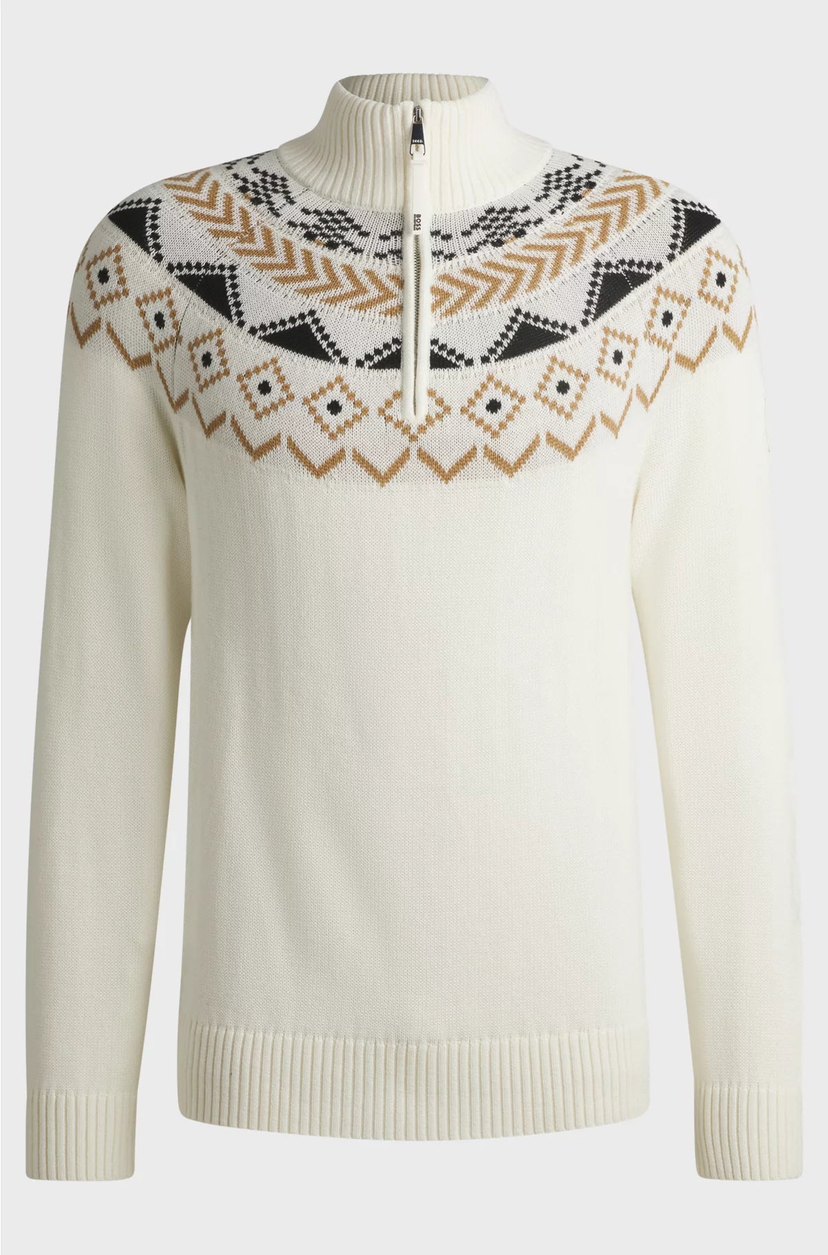 EQUESTRIAN TROYER SWEATER WITH KNITTED PATTERN