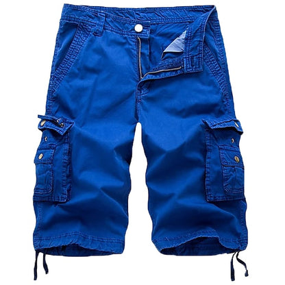 Men’s Cotton Cargo Shorts – Multi-Pocket Casual Summer Shorts