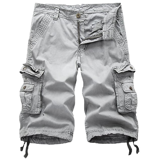 Men’s Cotton Cargo Shorts – Multi-Pocket Casual Summer Shorts
