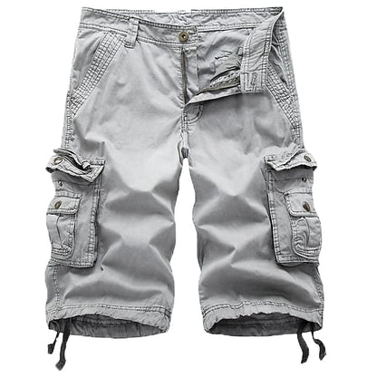 Men’s Cotton Cargo Shorts – Multi-Pocket Casual Summer Shorts