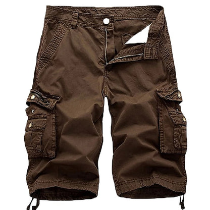 Men’s Cotton Cargo Shorts – Multi-Pocket Casual Summer Shorts