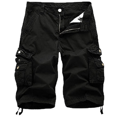 Men’s Cotton Cargo Shorts – Multi-Pocket Casual Summer Shorts