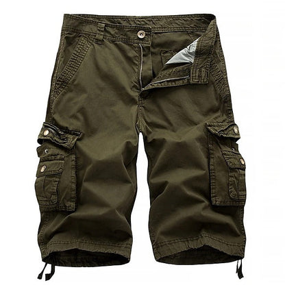Men’s Cotton Cargo Shorts – Multi-Pocket Casual Summer Shorts