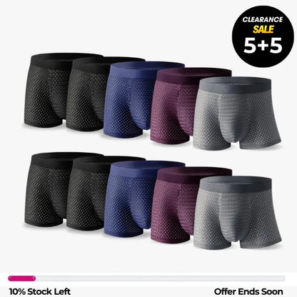 🔥Buy 5 Get 5 Free💥BAMBOO FIBRE BOXER SHORTS - FOR ALL-DAY COMFORT