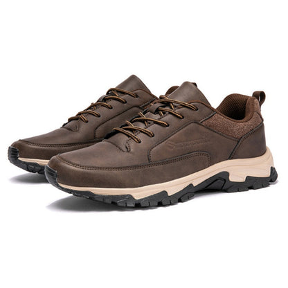 🔥Best Seller-Men's Comfortable Arch Support Shock Absorbing Orthopedic Leather Sneakers