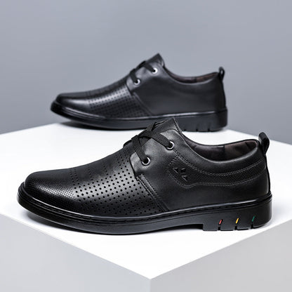 Men’s Comfortable Leather Shoes With Arch Support & A Roomier Fit