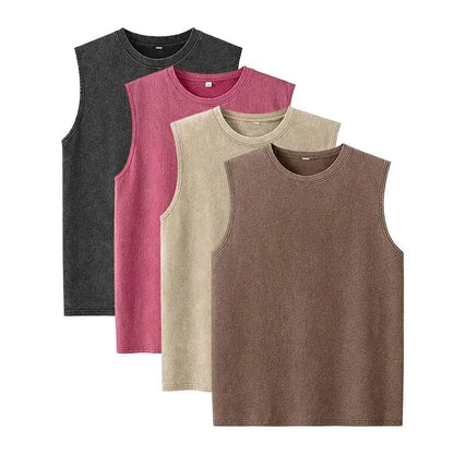 Men’s Oversized Washed Sleeveless Tee