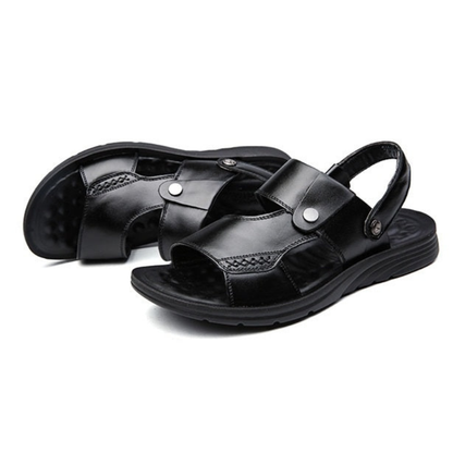 Ultra-Comfort Men’s Leather Fisherman Sandals - Non-Slip & Breathable