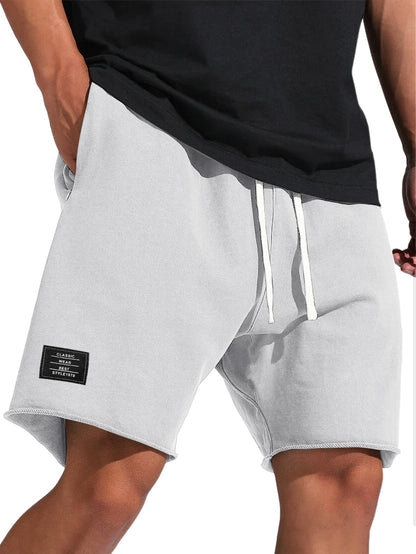 Men's Sports Casual Pocket Shorts Logo Shorts