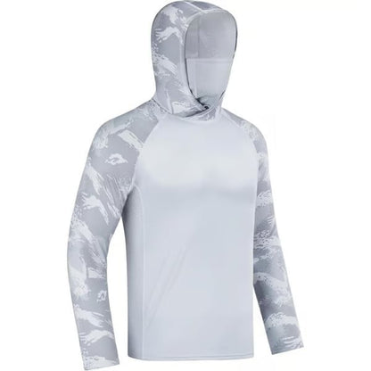 Sun Hoodie with Built-In Face Cover