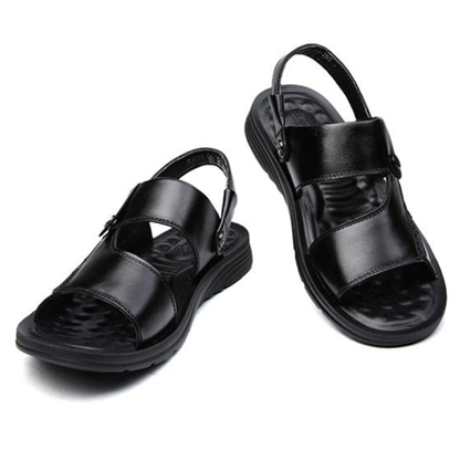Ultra-Comfort Men’s Leather Fisherman Sandals - Non-Slip & Breathable