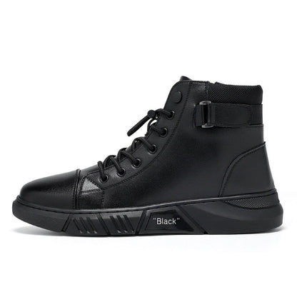 Men’s Genuine Leather Casual Boots – Timeless Style & All-Day Comfort