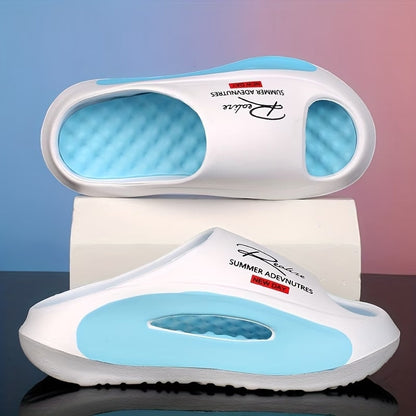 Men's EVA Cloud Slides | Thick-Soled Non-Slip Summer Slippers for Beach & Shower