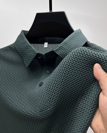 Men’s Ice Silk Polo Shirt – Breathable Summer Smart Casual Tee