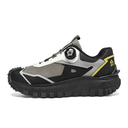 HOT SALE!Men's Work Hiking Shoes, Waterproof Safety Outdoor Boots with Wide Toe, Arch Support, Shock-Absorbing Sole, Puncture & Smash Resistant