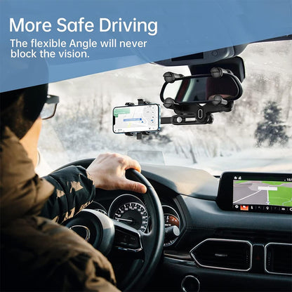 Rearview Mirror Phone Holder