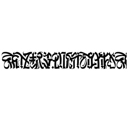 Gothic Windshield Decal