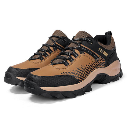 Men's Wear Resistant Waterproof Non-slip Anti-skid Anti-puncture Hiking Shoes Orthopedic Wide Toe Arch Support Walking Shoes