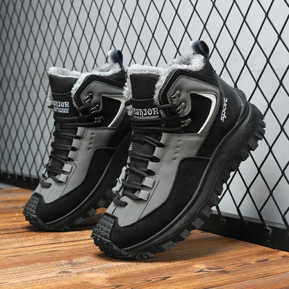 Men's Outdoor Hiking Boots - Waterproof, Non-Slip, Puncture-Proof And Smash-Proof; Correct Arch Support And Wide Toe - Suitable For Daily Wear And Outdoor Adventures