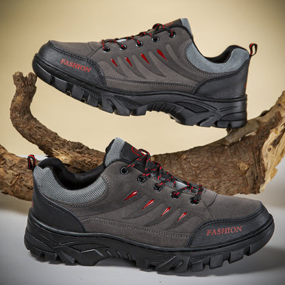 Men’s Outdoor Hiking Boots - Waterproof, Slip-Resistant, Puncture-Proof, Wide Toe Box, Reinforced Toe Protection – Ideal for Hiking, Mountaineering, and Outdoor Adventures