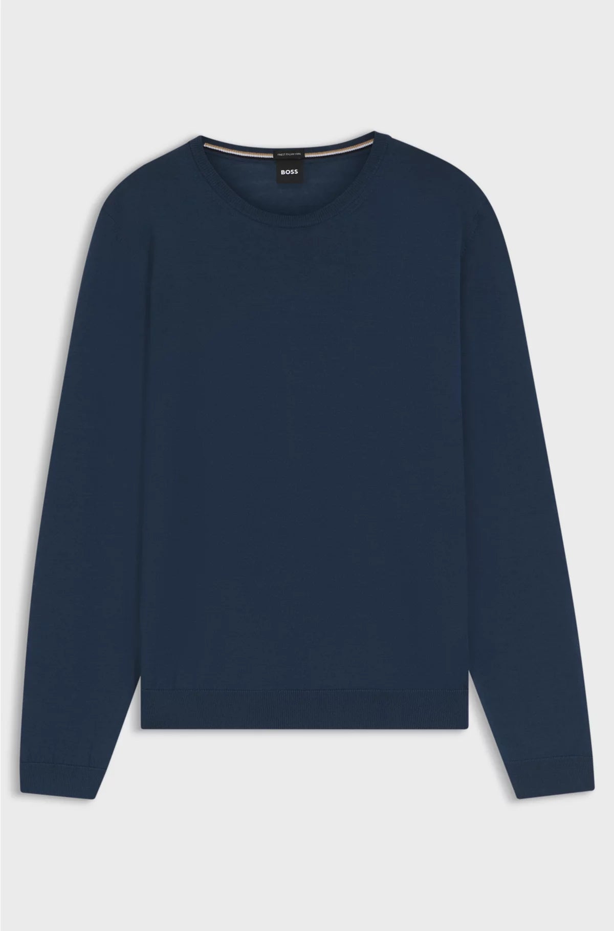 SLIM-FIT SWEATER IN MERINO WOOL WITH CREW NECKLINE