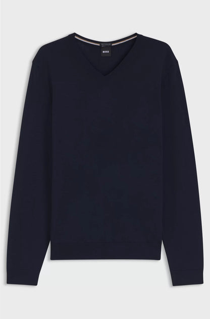 SLIM-FIT V-NECK SWEATER IN VIRGIN WOOL