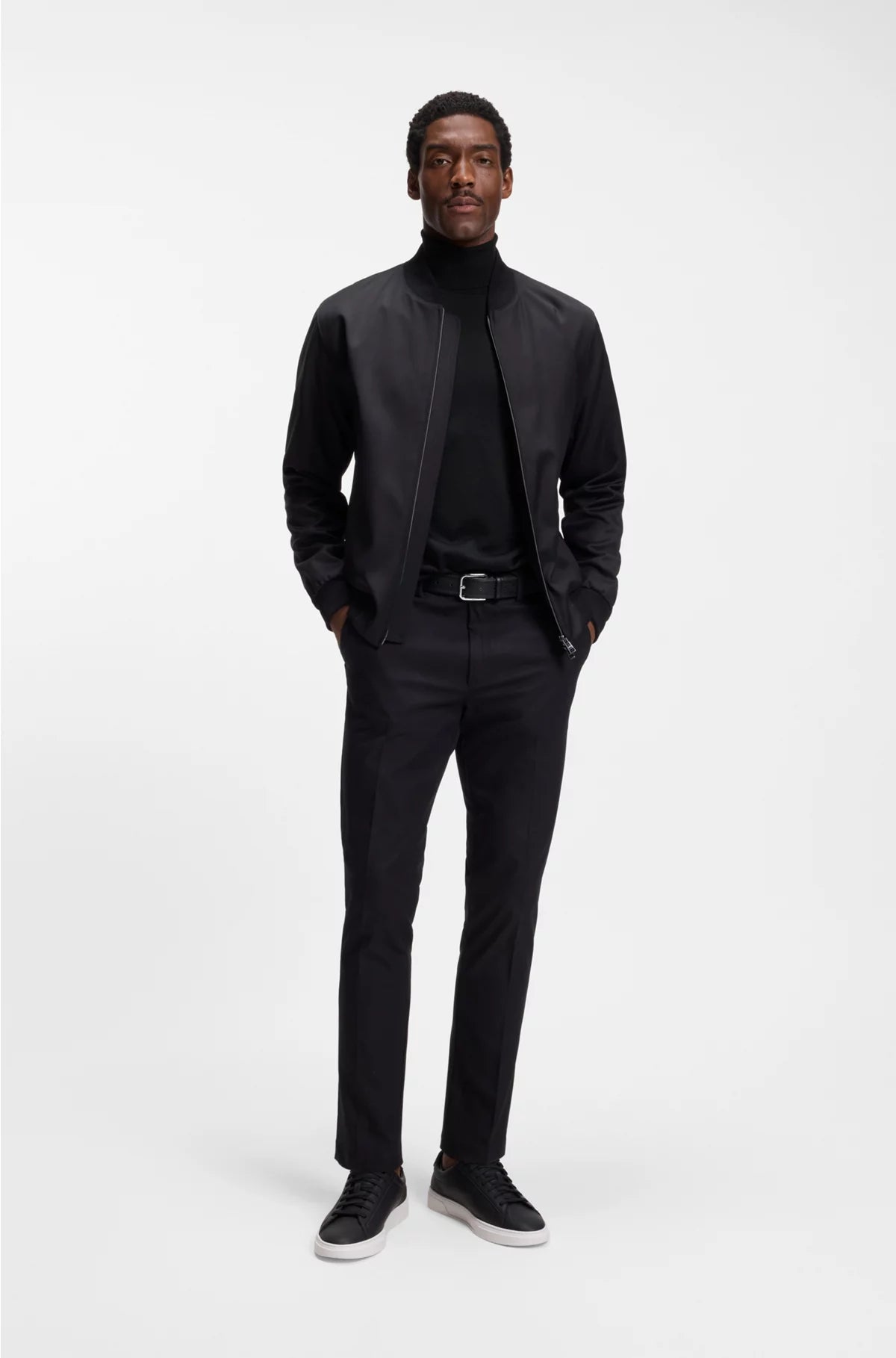 REGULAR-FIT ROLLNECK SWEATER IN MERINO WOOL