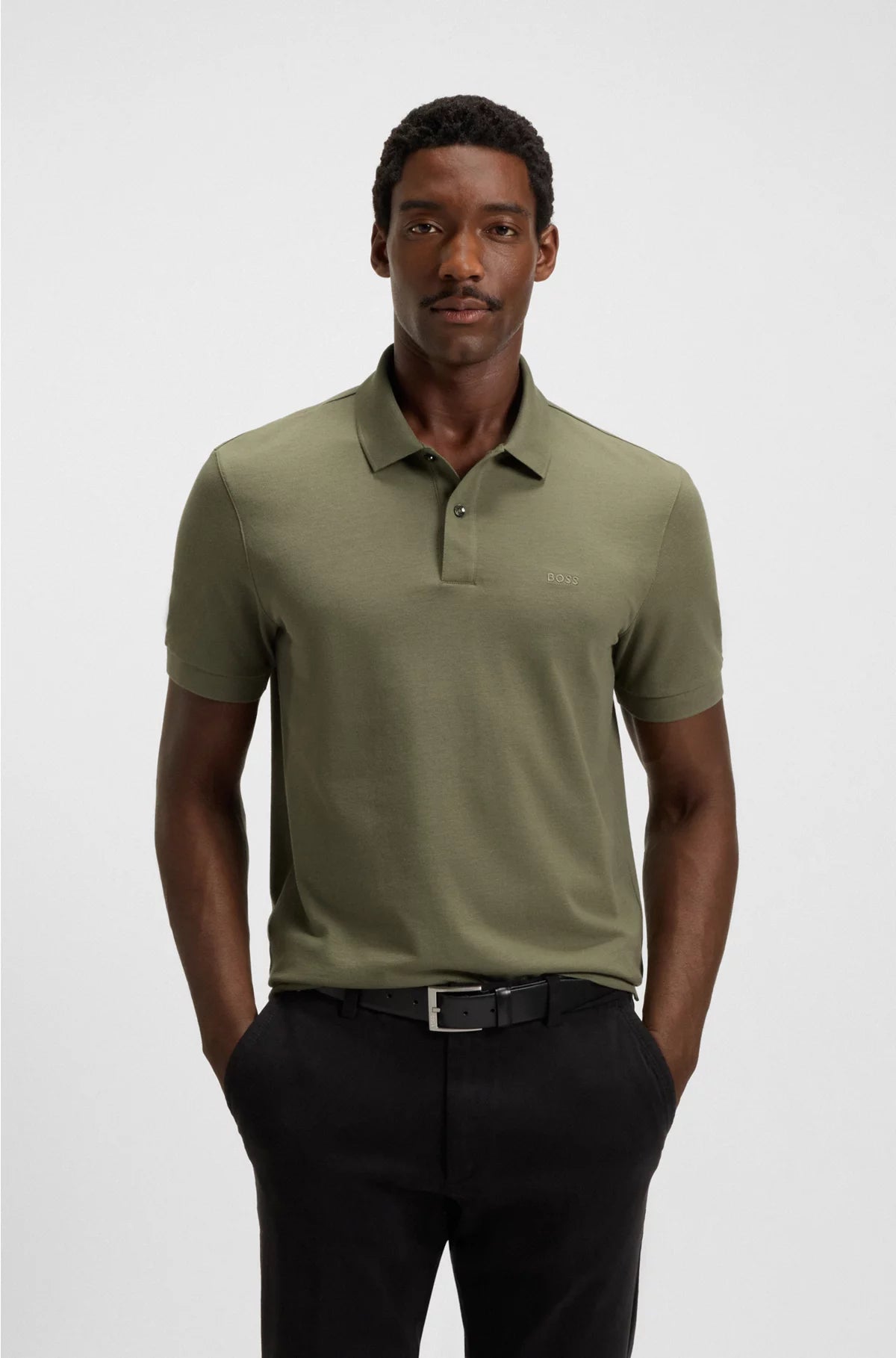 PALLAS POLO SHIRT IN COTTON PIQUE WITH LOGO DETAILS