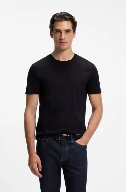 SLIM-FIT SHORT-SLEEVED T-SHIRT IN MERCERISED COTTON
