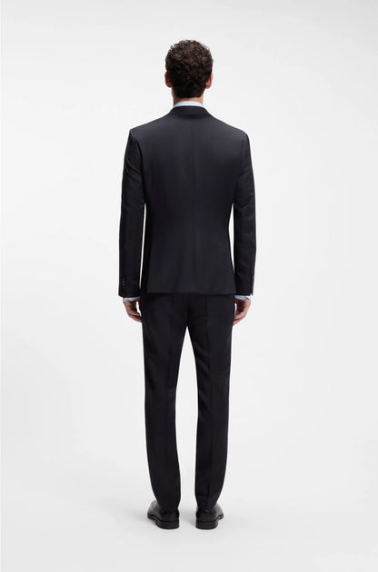 REGULAR-FIT SUIT JACKET IN VIRGIN-WOOL SERGE