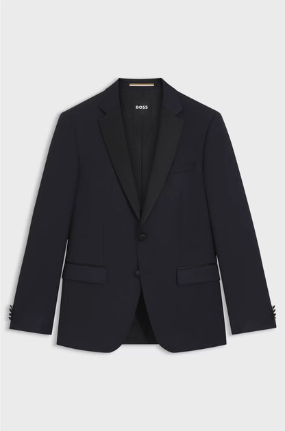 SLIM-FIT TUXEDO JACKET IN VIRGIN-WOOL SERGE