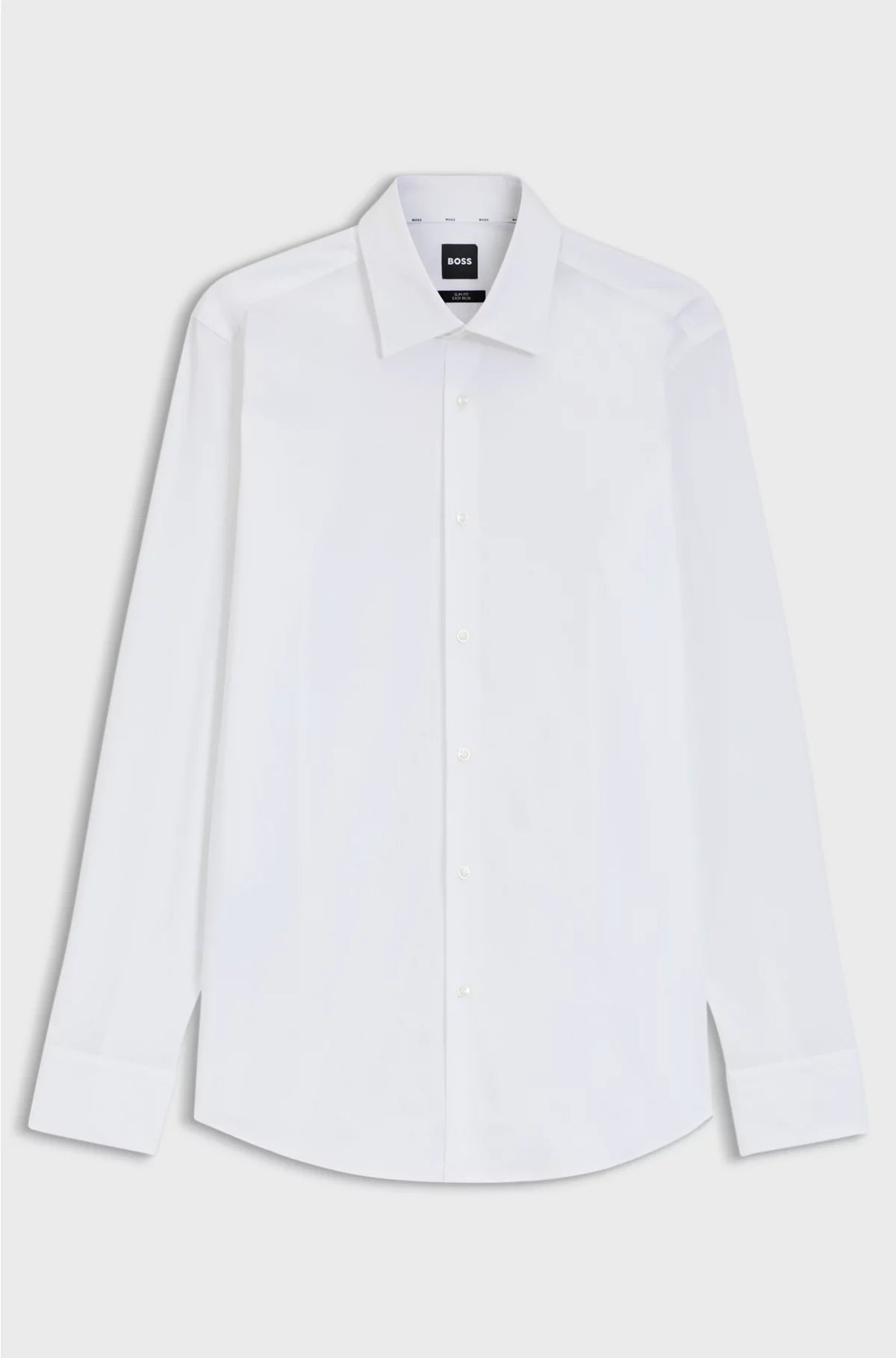 SLIM-FIT SHIRT IN EASY-IRON STRETCH-COTTON POPLIN