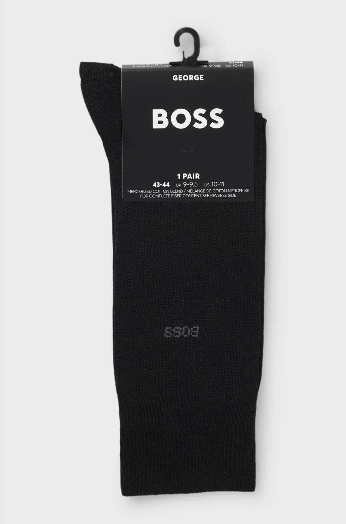 REGULAR-LENGTH LOGO SOCKS IN MERCERISED EGYPTIAN COTTON