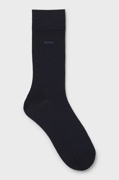 REGULAR-LENGTH LOGO SOCKS IN A WOOL BLEND