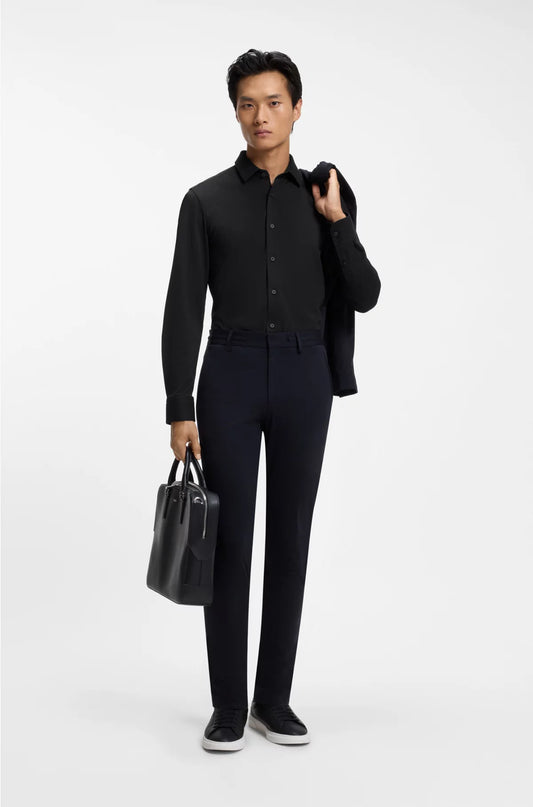 SLIM-FIT SHIRT IN A PERFORMANCE-STRETCH COTTON BLEND
