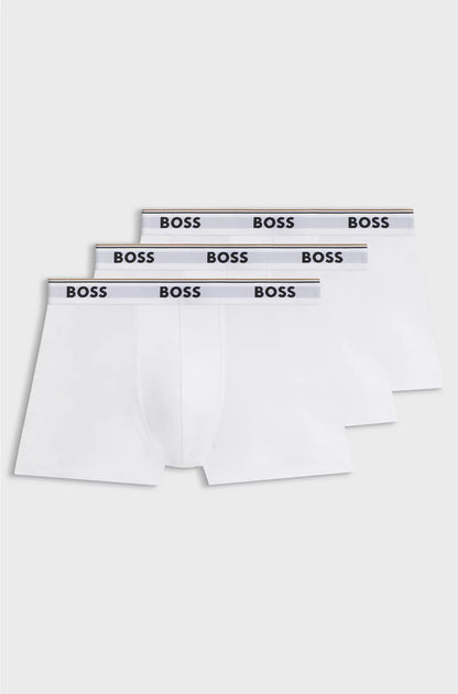 THREE-PACK OF STRETCH-COTTON TRUNKS WITH LOGO WAISTBANDS