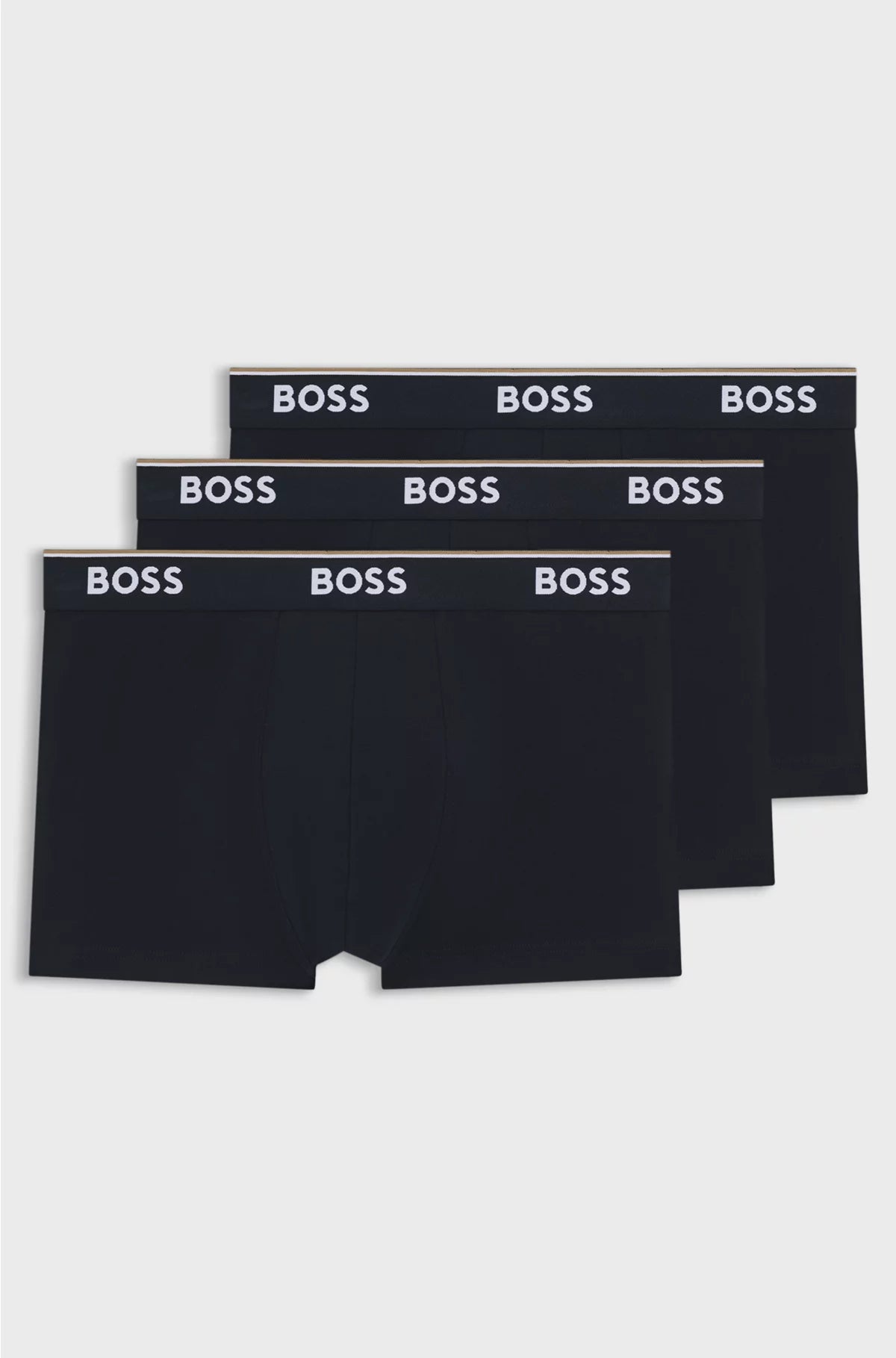 THREE-PACK OF STRETCH-COTTON TRUNKS WITH LOGO WAISTBANDS