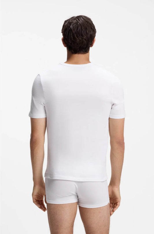 THREE-PACK OF V-NECK UNDERWEAR T-SHIRTS IN COTTON