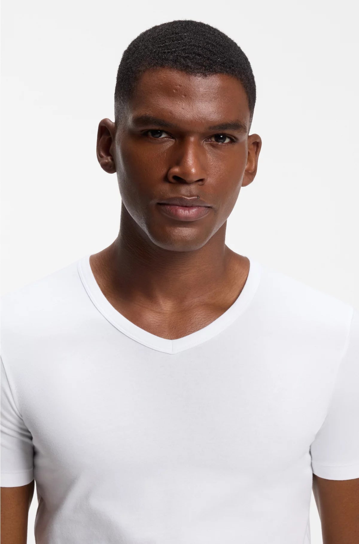 TWO-PACK OF SLIM-FIT T-SHIRTS IN STRETCH COTTON