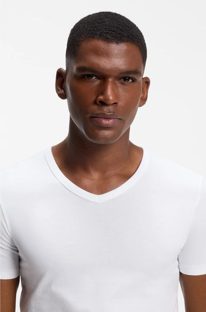 TWO-PACK OF SLIM-FIT T-SHIRTS IN STRETCH COTTON